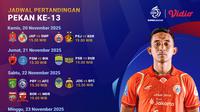 Jadwal Live Streaming BRI Super League 2025/26 Pekan ke-13, Tayang Eksklusif di Vidio